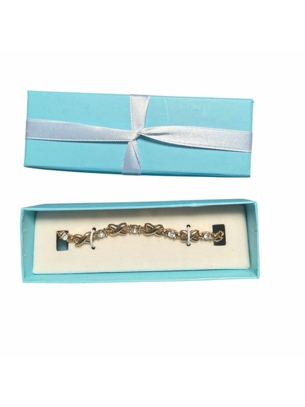 Avon DreamCZ Gold Tone Tennis Bracelet 8-Inch